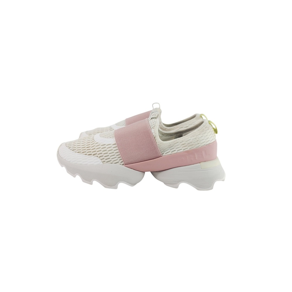 SOREL Elastic Band Breathable Rubber Casual Sneakers Women Size 8 Pink White. KT